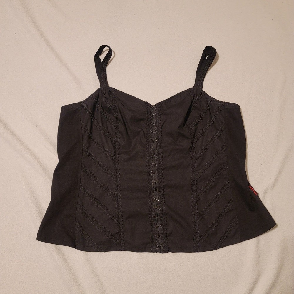 Vintage rare Tripp Corset Frilly Goth plus 4x